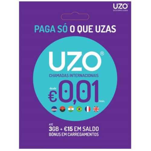 Cartão SIM - UZO Cartão SIM - UZO